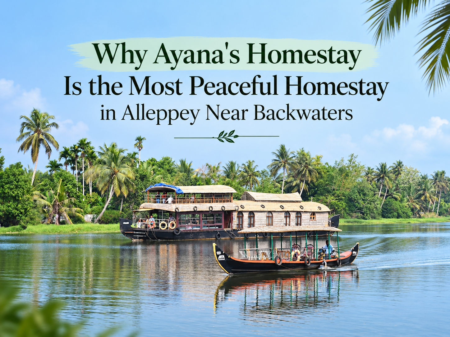 Ayana's Homestay in Alleppey near backwaters with traditional Kerala houseboats